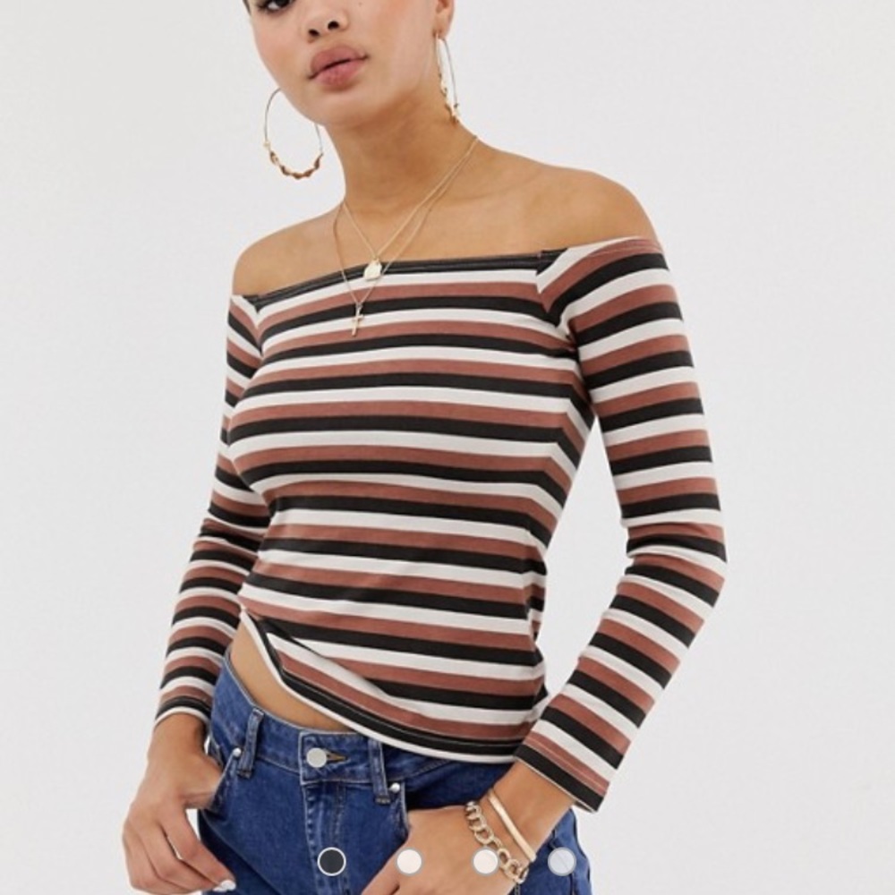 ASOS Bardot off shoulder top